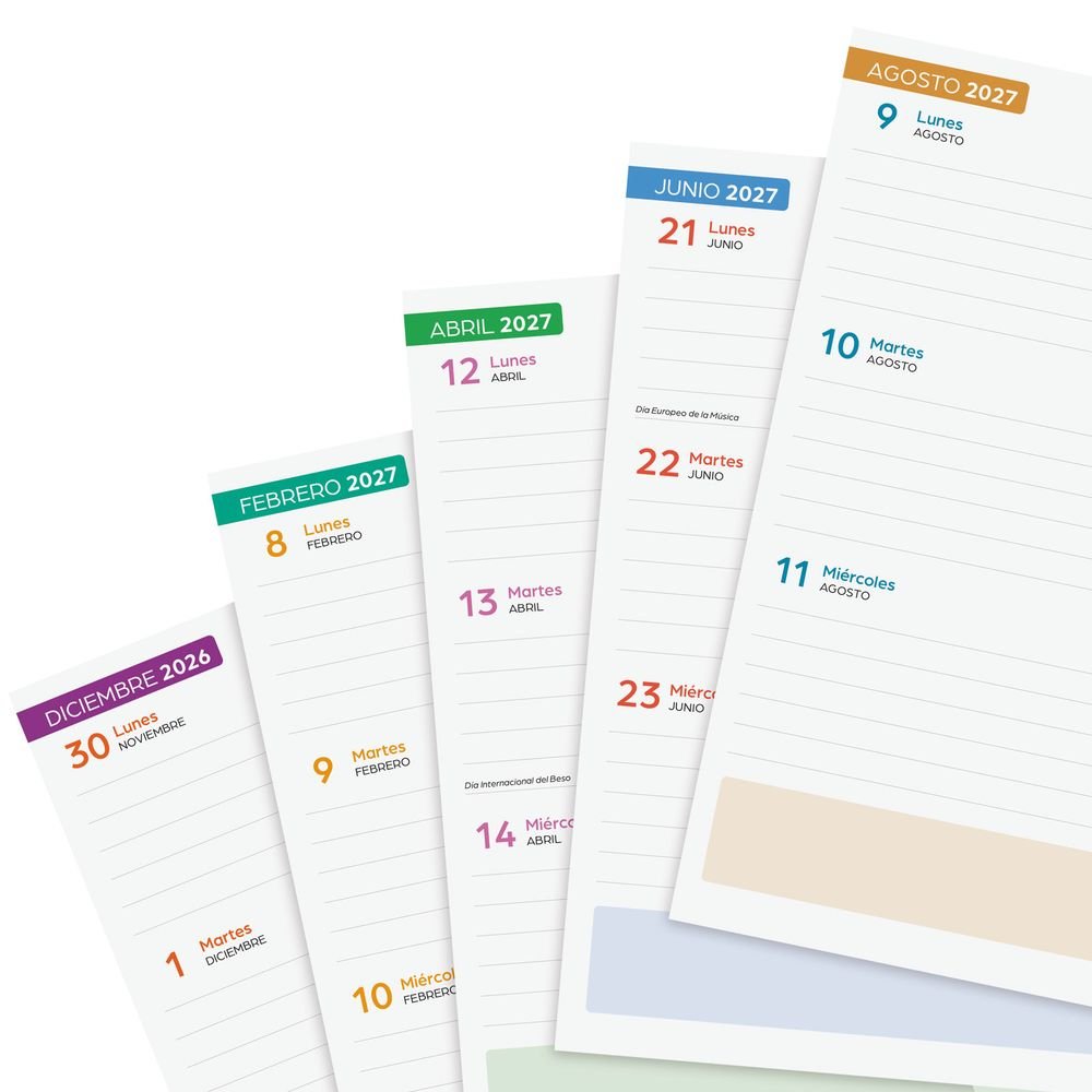 Agenda Escolar Cosmo Flex Cuarto Finocam 26-27 Azul