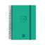 Agenda escolar espiral E8 Dp 26-27 Verde Finocam