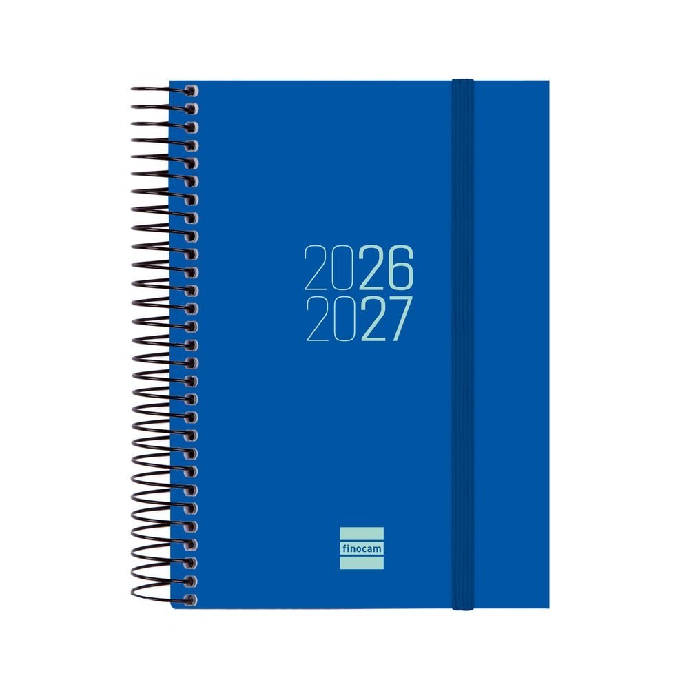 Agenda escolar espiral E8 Dp 26-27 azul FINOCAM Imagen principal del producto