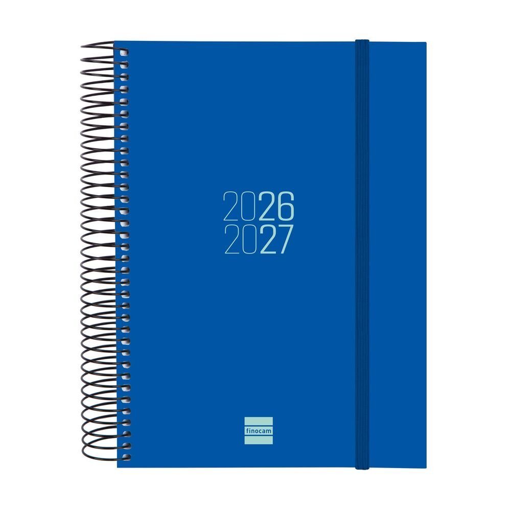 Agenda escolar espiral E10 Dp 26-27 azul FINOCAM