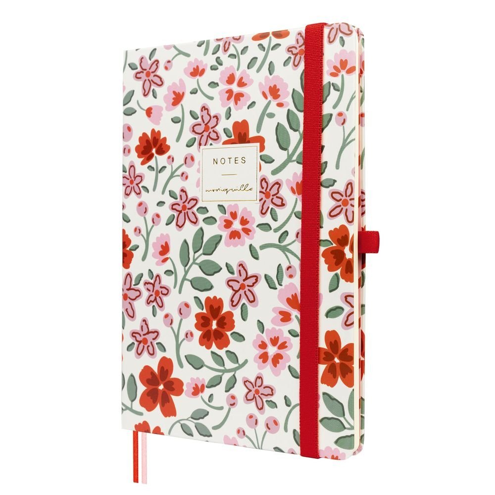 Cuaderno Moniquilla Tapa Dura A5 Liso Rojo Marca Cabero Escolar Imagen principal del producto