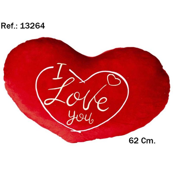 PELUCHE CORAZON I LOVE YOU DORADO GIGANTE 62CM | PELUCHES ARTESANIA BEATRIZ | 1 UNIDAD | 8423143132643 Imagen principal del producto