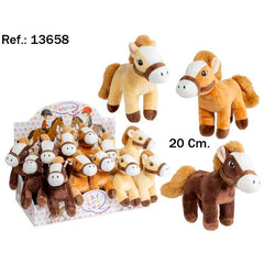 EXPOSITOR 12 CABALLOS 3 SURTIDOS 20CM | PELUCHES ARTESANIA BEATRIZ | ENVASE 12 UDS. UNIDAD | 8423143136580