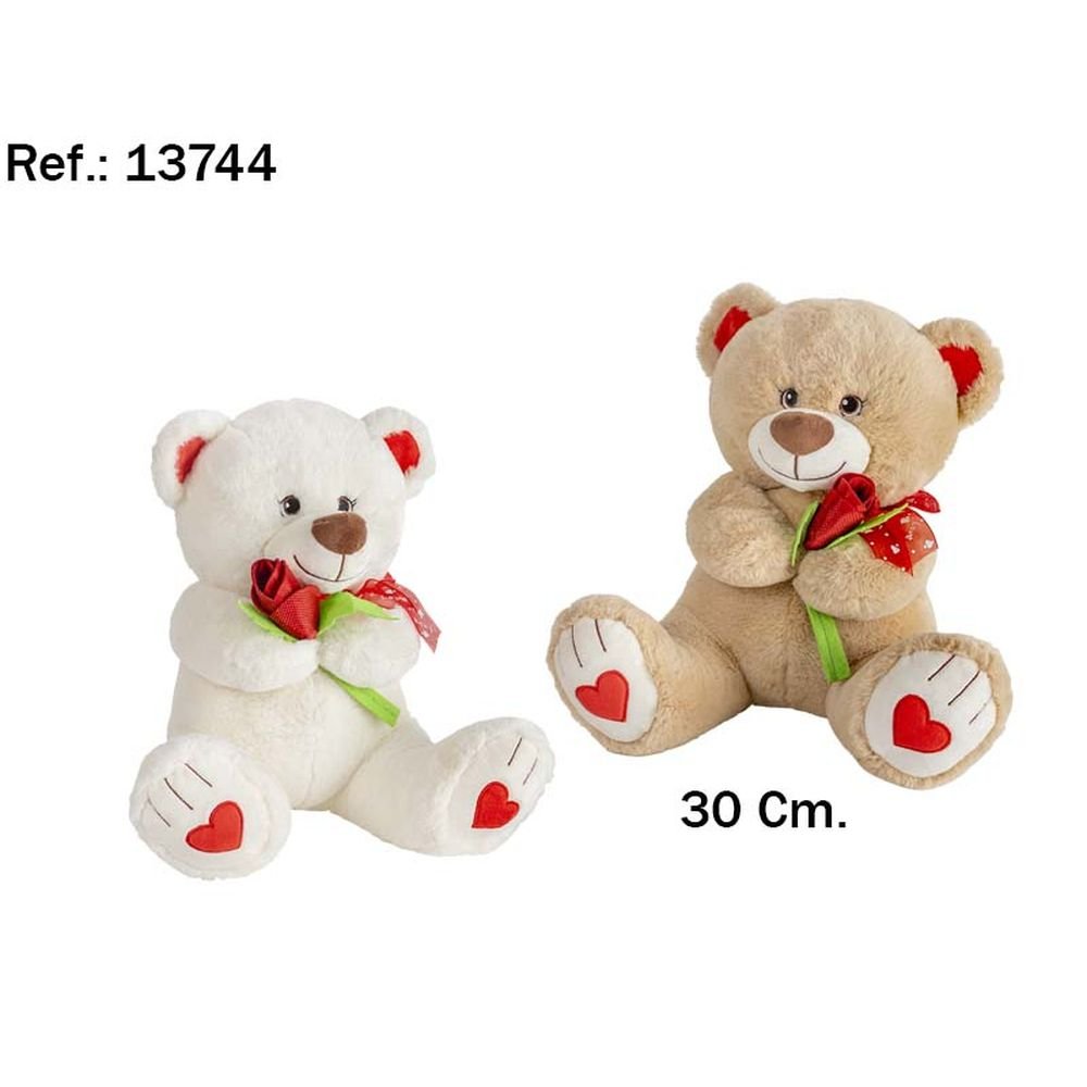 Peluche Oso Flor 30 cm surtido PELUCHES ARTESANIA BEATRIZ Imagen principal del producto
