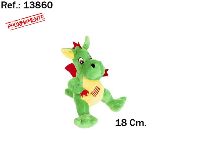 PELUCHE DRAGON BRU 18 CM | PELUCHES ARTESANIA BEATRIZ | 1 UNIDAD | 8423143138607 Imagen principal del producto