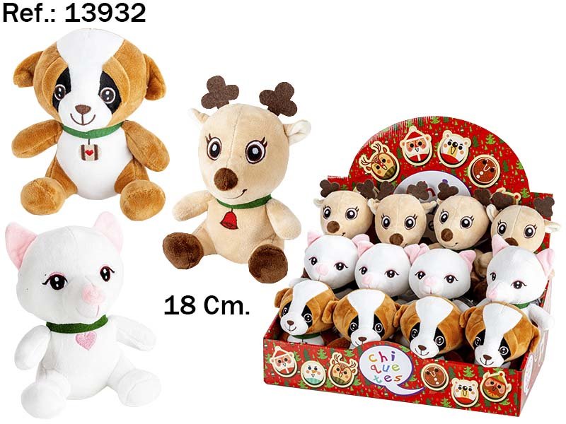 Expositor 12 Peluches Animales Invierno PELUCHES ARTESANIA BEATRIZ Imagen principal del producto