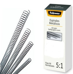 Espiral metálica negra 32 mm Fellowes pack 50 Imagen principal del producto