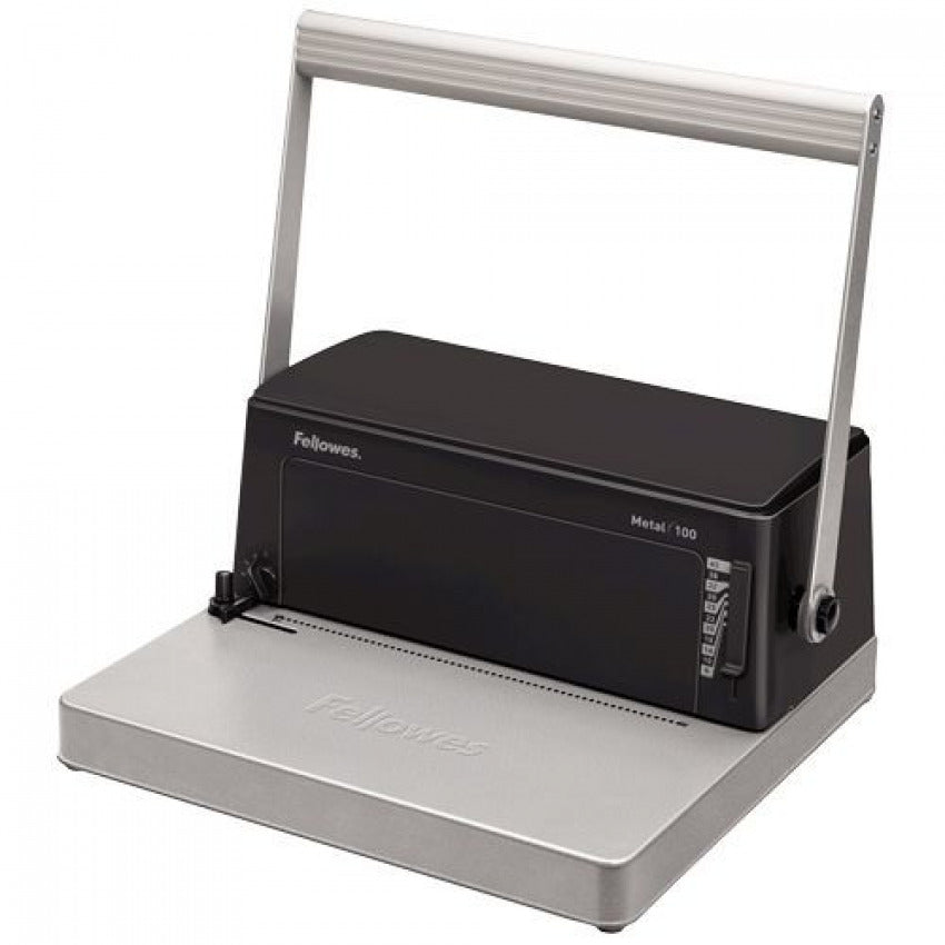 Encuadernadora Metal 100 para Espiral Metálica 20H A4 FELLOWES