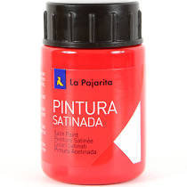 C/6 bote pintura satinada la pajarita bermellon 35ml base latex