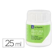 Pintura Tela Blanco 25ML Pajarita Imagen principal del producto