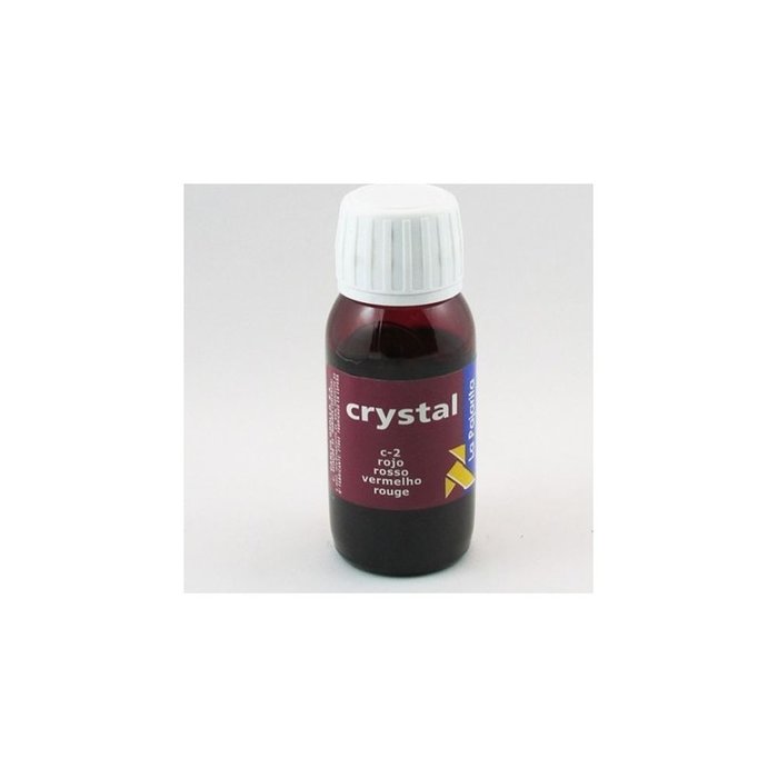 Pintura Cristal 50ml Rojo La Pajarita, pack de 6