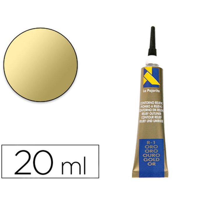 Contorno Relieve Multisuperficie Oro PINTURAS LA PAJARITA