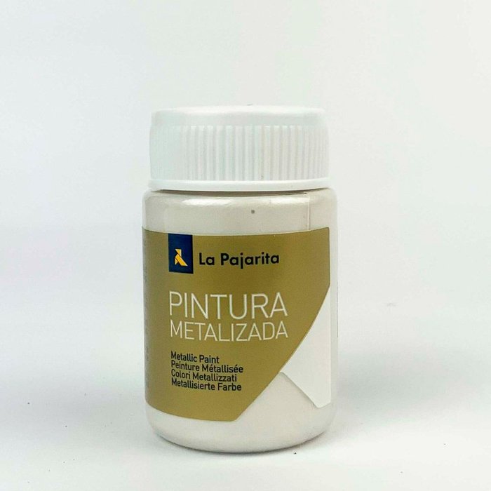 Pintura Pajarita Metalizada Blanco Nacar 35 ml Marca La Pajarita Imagen principal del producto
