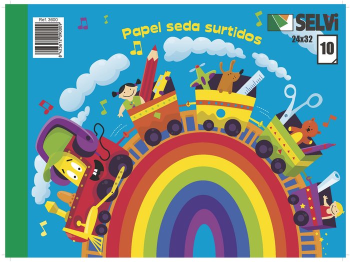 BLOC MANUALIDADES SELVI PAPEL SEDA | 25 UNIDADES | (M, SELVI, S,A,)