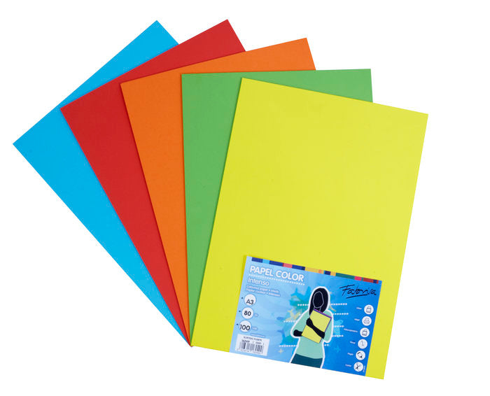 Papel A3 80 g Colores Fuertes Surtidos Fabrisa Imagen principal del producto