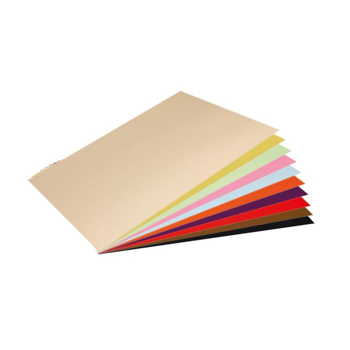CARTULINA 50X65 180G 125H COLORES SURTIDOS | 125 UNIDADES | (FABRISA)
