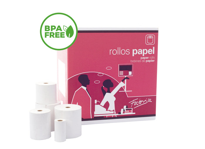 Rollo Térmico sin BPA 75x60x12 mm Fabrisa