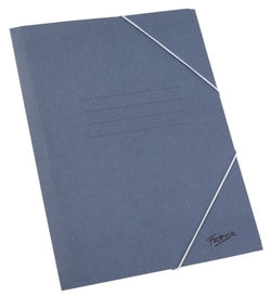 Carpetas de cartón con gomas Fabrisa pack 5 azul para oficina y estudio