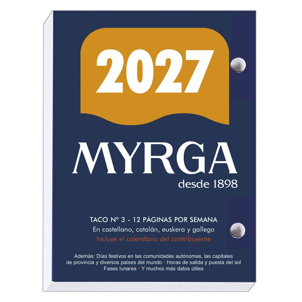 Taco sobremesa Myrga 2027 8,3x11cm 640 hojas