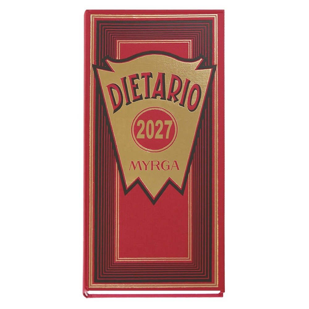 Dietario 2027 Myrga día página rojo