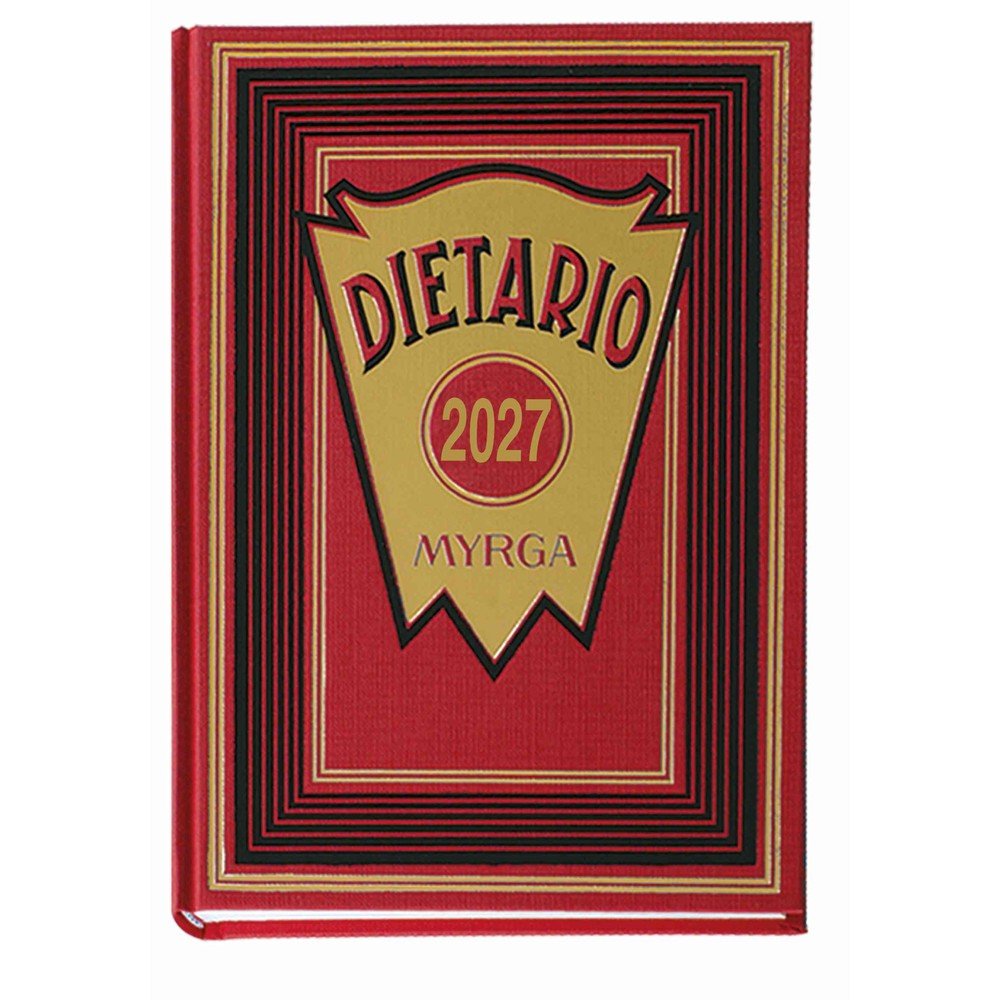 Dietario 2027 octavo rojo tapa dura MYRGA