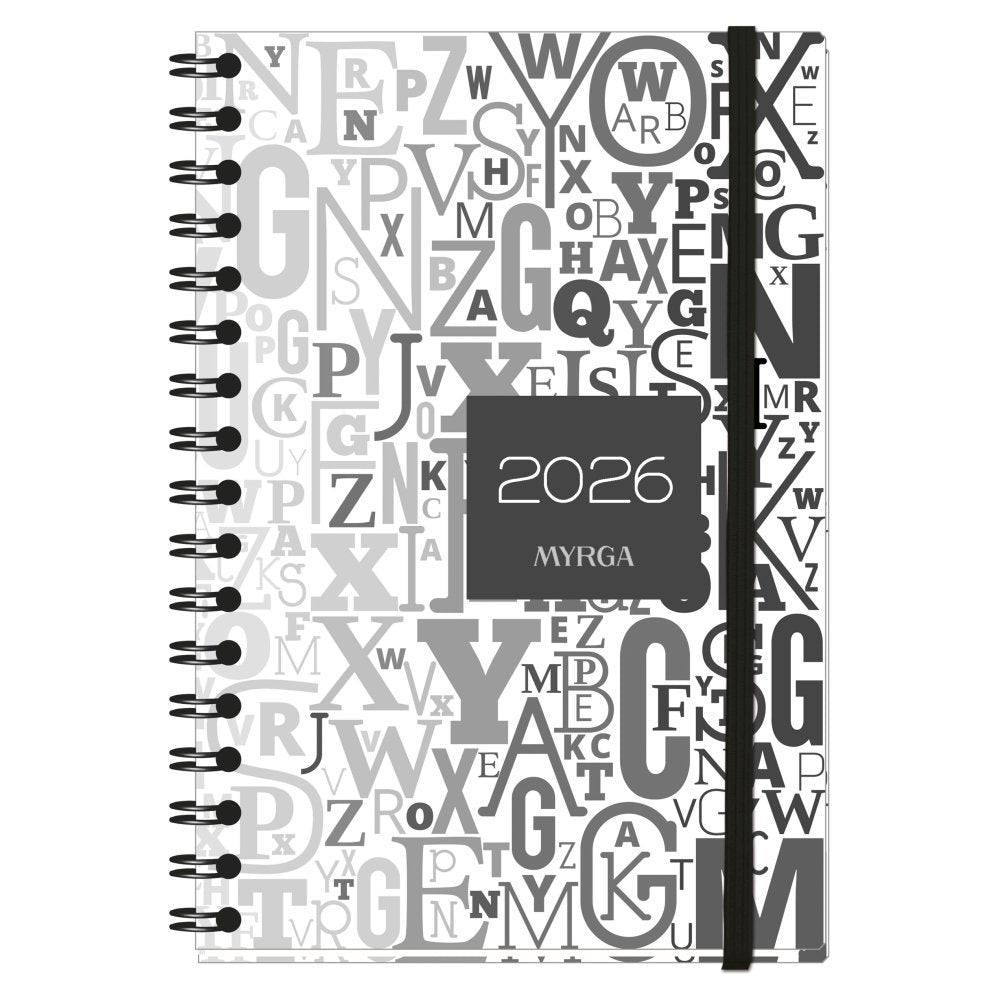 AGENDA ANUAL 2026 TEXTURE WIREO TAPA DURA SCRIPT SV | MYRGA