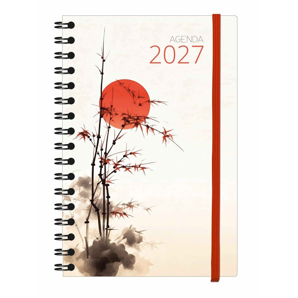 Agenda Anual 2027 Texture Wireo Semana Vista Myrga
