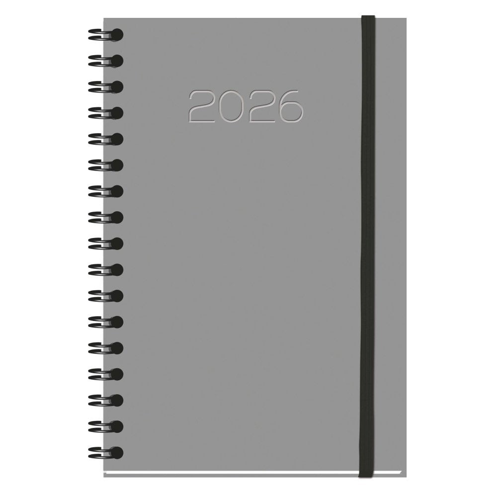 AGENDA ANUAL 2026 SALERNO WIREO TAPA DURA GRIS SV | MYRGA