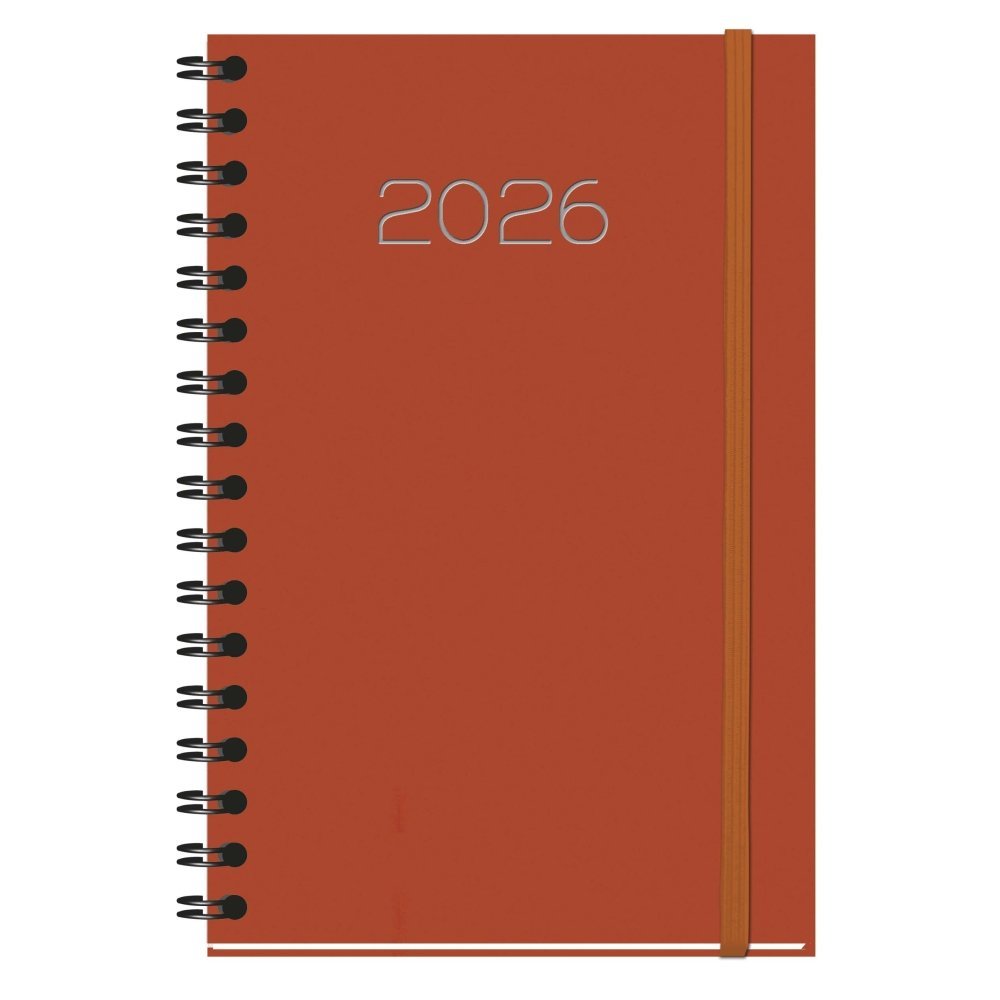 AGENDA ANUAL 2026 SALERNO WIREO TAPA DURA NARANJA SV | MYRGA Imagen principal del producto