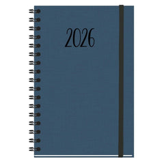 AGENDA ANUAL 2026 NATURE S13 WIREO TAPA DURA TELA AZUL SV | MYRGA