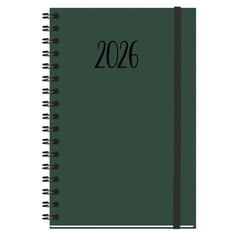 AGENDA ANUAL 2026 NATURE S13 WIREO TAPA DURA TELA VERDE SV | MYRGA