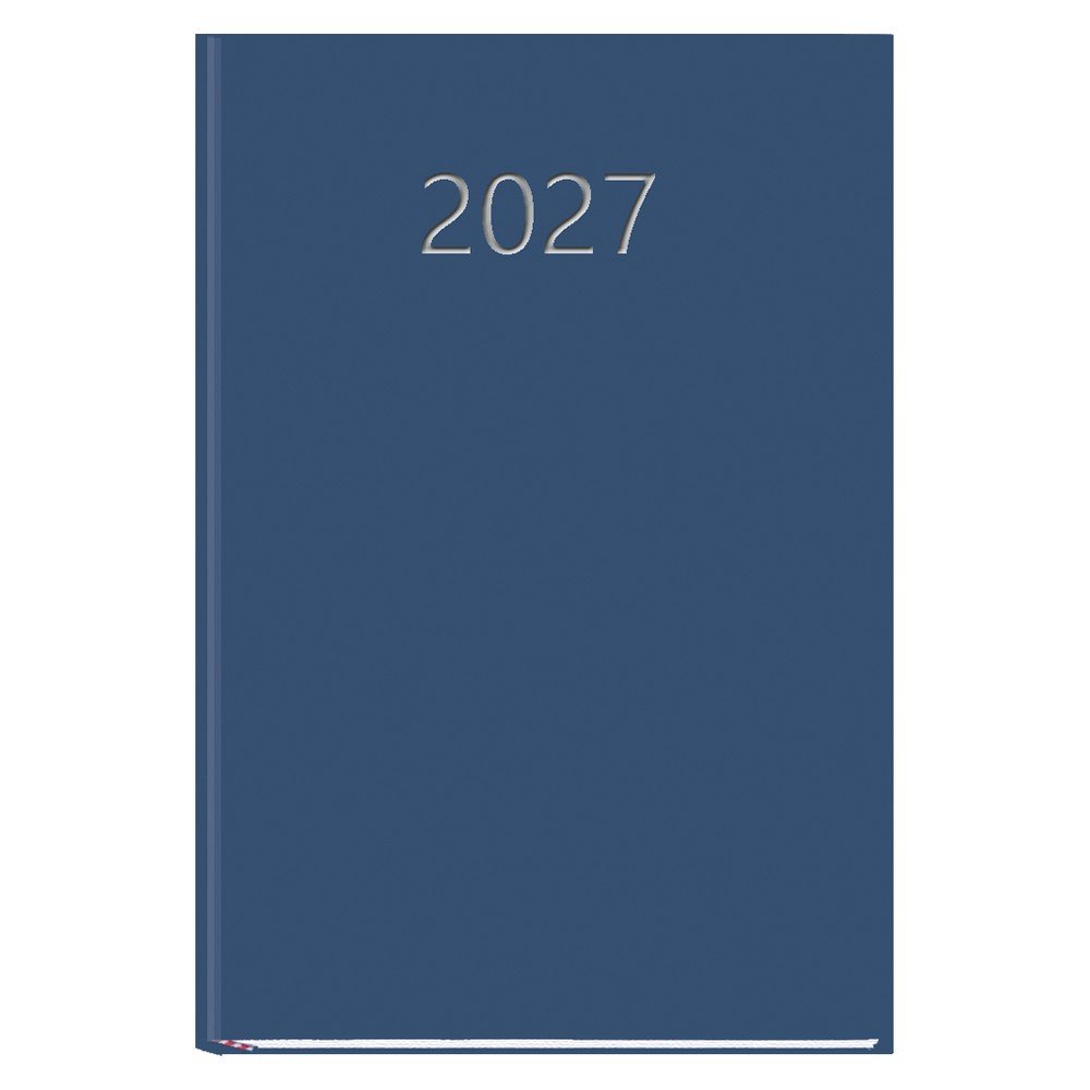 Agenda Anual 2027 Praxis Día Página Azul Myrga