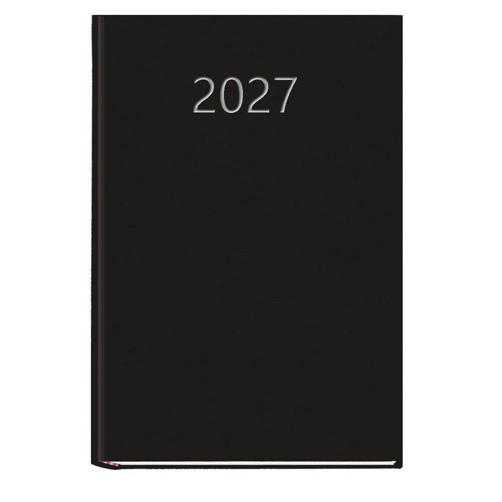 Agenda Anual 2027 Praxis Día Página Myrga Negro