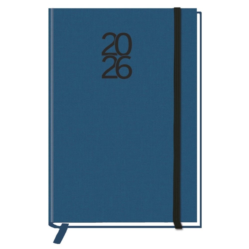 AGENDA ANUAL 2026 PEÑAFIEL PLUS ACOLCHADA GOMA AZUL DP | MYRGA Imagen principal del producto