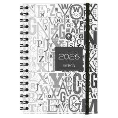 AGENDA ANUAL 2026 TEXTURE WIREO TAPA DURA SCRIPT DP | MYRGA