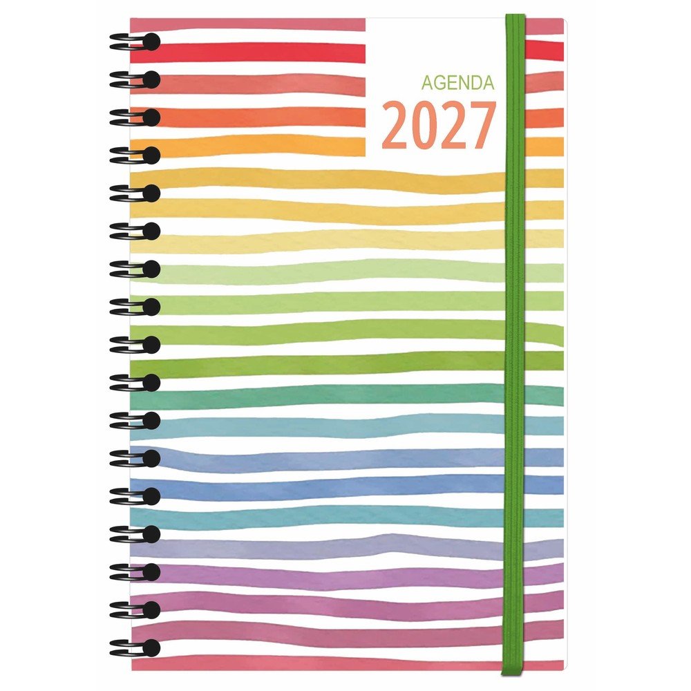 Agenda Anual 2027 Texture Día Página Wire-o MYRGA