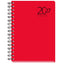 Agenda Anual 2027 Dueñas D16 Día Página Rojo