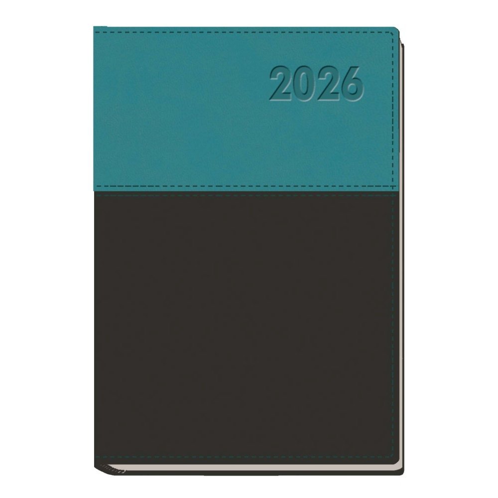 AGENDA ANUAL 2026 ARANJUEZ SEMANA VISTA TURQUESA-NEGRO | MYRGA Imagen principal del producto