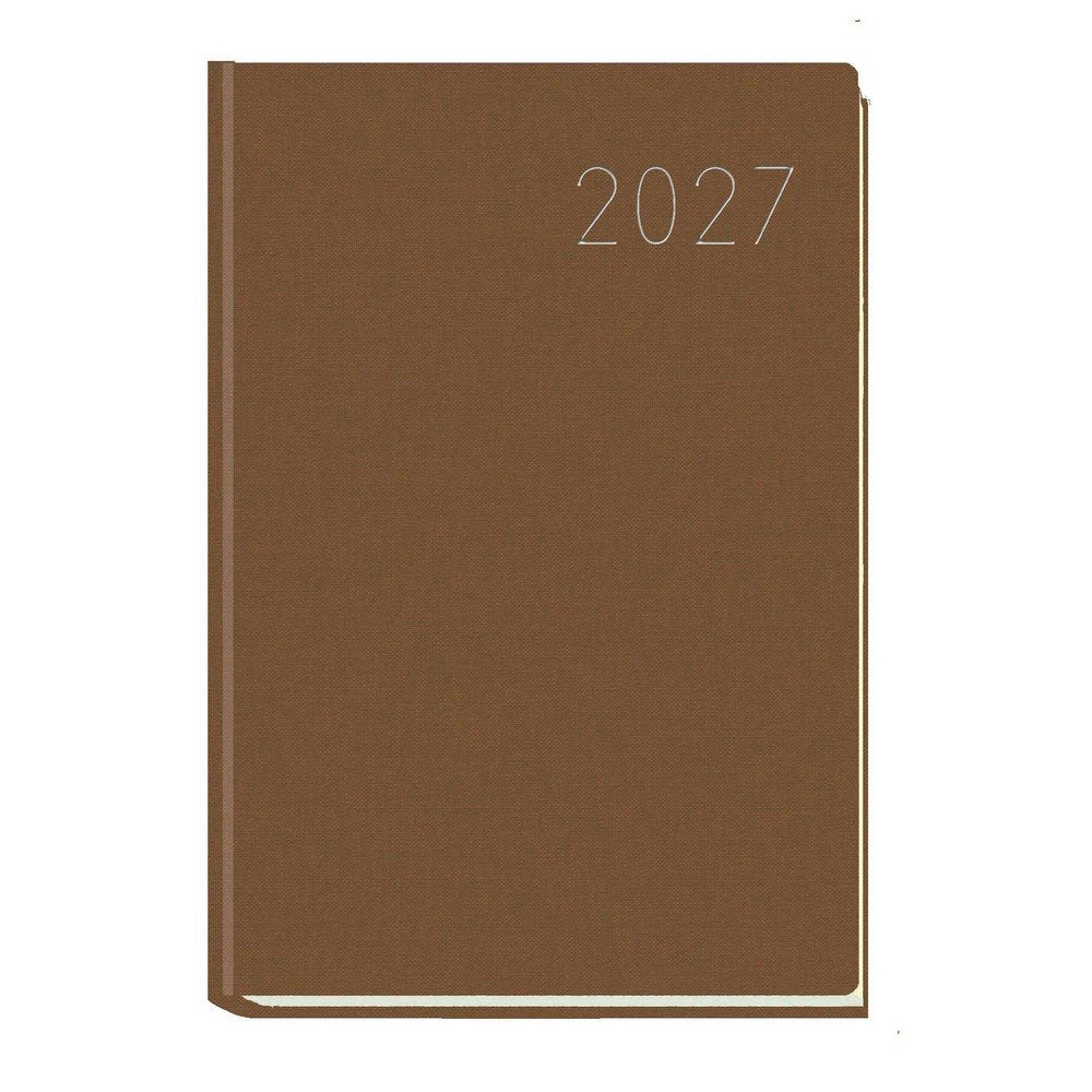 Agenda Anual 2027 Zahara Basic Marrón Día Página