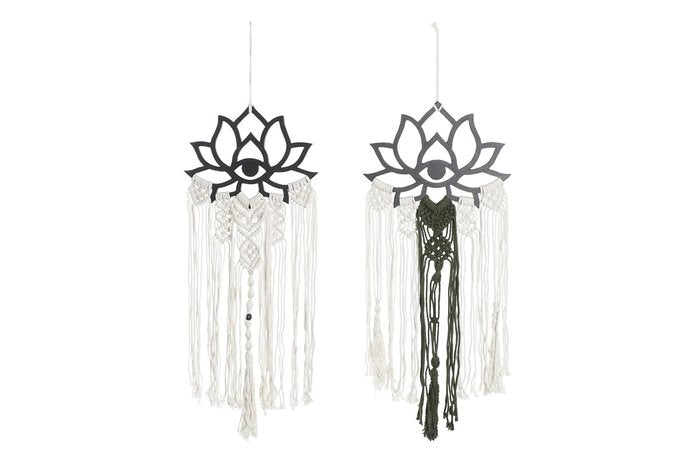 DECORACION COLGANTE MADERA MACRAME 30X1X88 SURTIDO | ITEM | 1 UNIDAD | 8424002000479 Imagen principal del producto