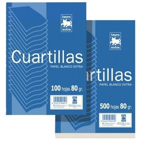 Papel 4º 80 g 100H Liso Zorrilla Tauro Imagen principal del producto