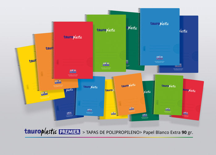 Bloc Espiral A4 Liso 80H 90g | Manipulados Zorrilla | Polipropileno | Formato A4 | Pack 8 Unidades