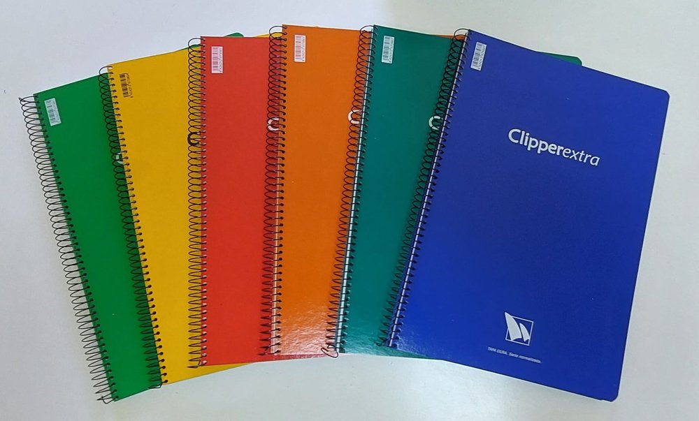 Bloc Folio Cuadro 4 mm 60 g Clipper Tapa Dura Surtido