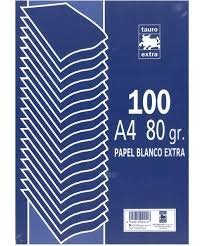 Papel A4 80 g Liso 100H Tauro Imagen principal del producto