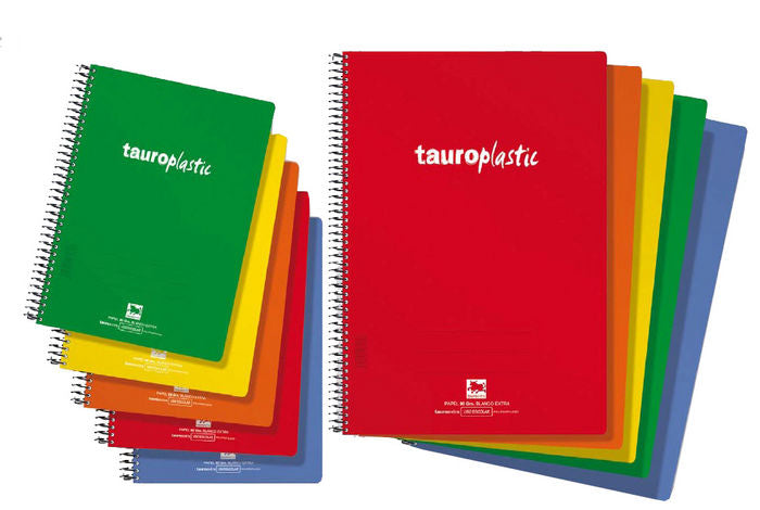 Bloc Espiral A4 Liso 80H 90g | Manipulados Zorrilla | Polipropileno | Formato A4 | Pack 8 Unidades Imagen principal del producto