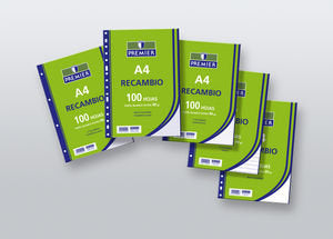 RECAMBIO A4 100H 90GR HORIZONTAL PREMIER | 40 UNIDADES | (MANIPULADOS ZORRILLA)