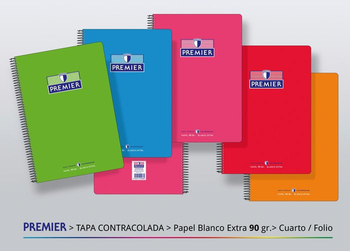 Bloc Espiral A5 Liso 80H 90g | Manipulados Zorrilla | Cartón | Formato A5 | Pack 8 Unidades Imagen principal del producto