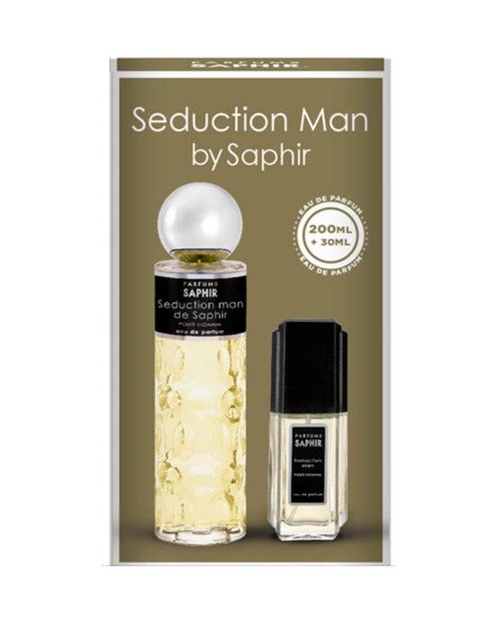 ESTUCHE DUPLO AUTOMATICO 200+30ML SEDUCTION MAN | SAPHIR | 1 UNIDAD | 8424730034036 Imagen principal del producto