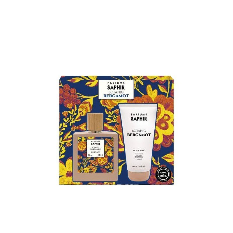 Estuche Duplo Botanic Bergamota 100 ml y Body Milk SAPHIR Imagen principal del producto