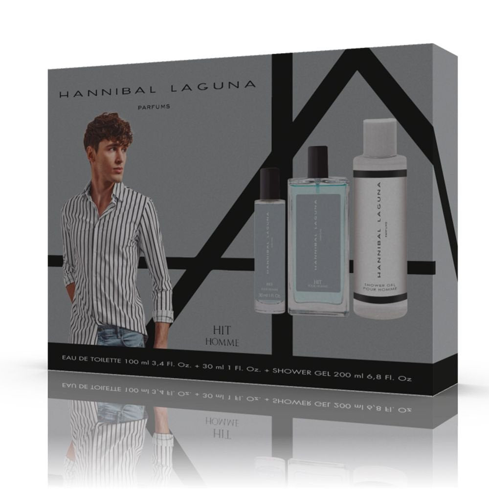 Estuche Triplo 100+30+Gel Hombre Hit Hannibal Laguna SAPHIR